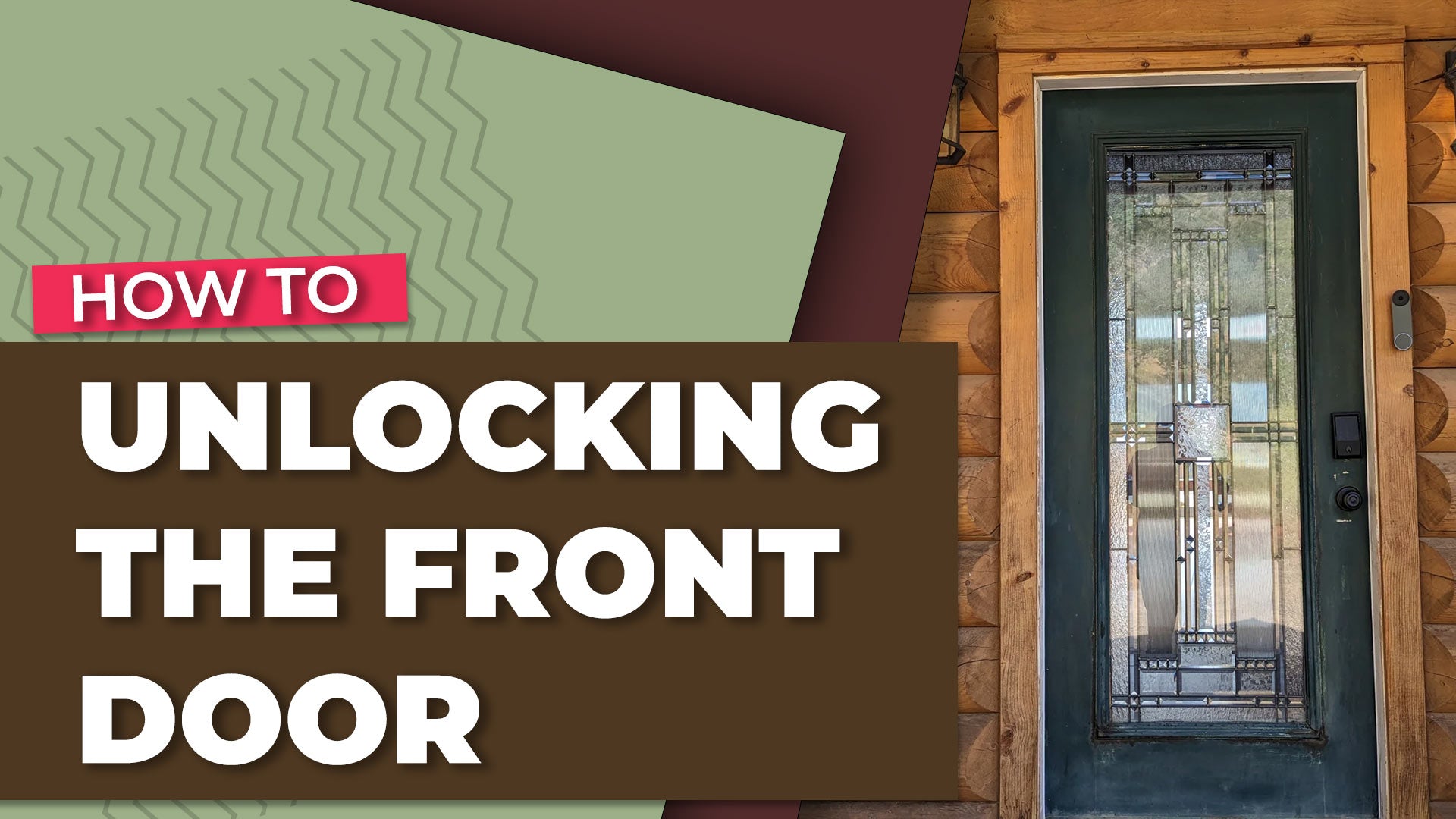 Unlocking the front door